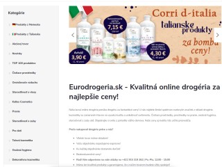 Eurodrogeria.sk - Najlepšia online drogéria!