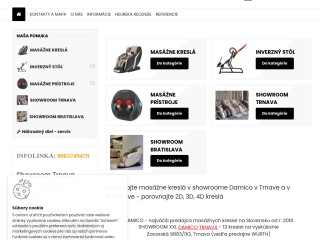 Masážne kreslá showroom v Trnave - vyskúšajte si novinky a využite dotácie