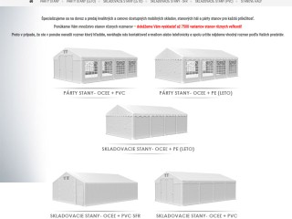 Párty stany a skladové stany za TOP ceny | Mobilnysklad.sk