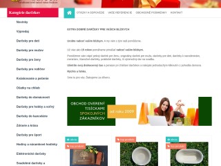 EXTRADARCEK.sk = darčeky pre každého. Originálne darčeky pre deti, netradičné darčeky pre ženy, tipy