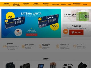 Batérie a akumulátory, nabíjačky - online predaj | BATERIE.sk