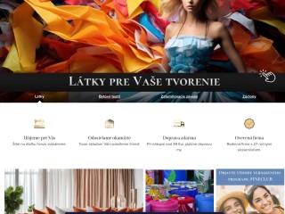 E-shop s kvalitnými látkami| FineTextil.sk