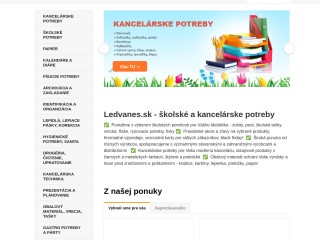 Ledvanes.sk e-shop - školské a kancelárske potreby, papier, perá