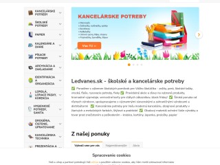 Ledvanes.sk e-shop - školské a kancelárske potreby, papier, perá