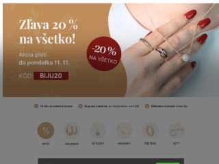 BIJUMODA.sk - Pozlátené a rhodiované šperky, chirurgická oceľ.