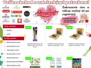 Veľkoobchod umeleckých a maliarskych potrieb za top ceny | Artleonarto.sk