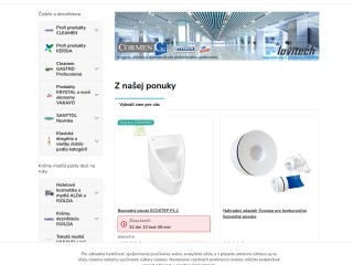 lovitech.sk - veľkoobchod značky CORMEN, čistiace prostriedky a dezinfekcia, gastro chémia