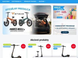 Progress-muscle.sk -  elektrické kolobežky, elektrické bicykle, paddleboardy, pomôcky na regeneráciu