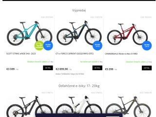 Predaj a servis bicyklov v regióne Žilina. Autorizovaný predajca značiek SCOTT, CANNONDALE, LAPIERRE