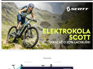 Predaj a servis bicyklov v regióne Žilina. Autorizovaný predajca značiek SCOTT, CANNONDALE, LAPIERRE