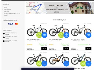 Predaj a servis bicyklov v regióne Žilina. Autorizovaný predajca značiek SCOTT, CANNONDALE, LAPIERRE