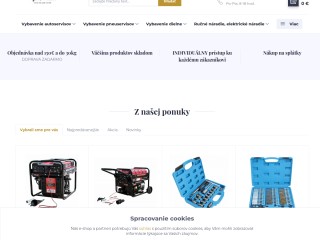 Autoservisná, pneuservisná a dielenská technika, náradie a stroje