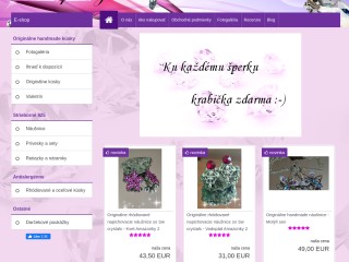 Handmade šperky strieborné a rhódiované