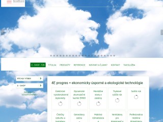 e-shop spoločnosti 4E progres, s.r.o. = progresívne energetické riešenia pre zabezpečenie tepla, chl