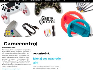 Gamecontrol značkové herné príslušenstvo Under Control
