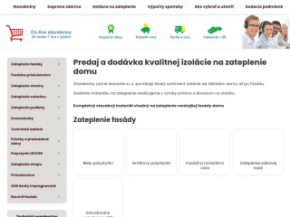 Stavebniny zamerané na predaj tepelnej zolácie isover.