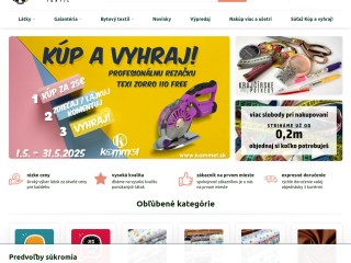 Internetový obchod s metrovým textilom | kammel.sk