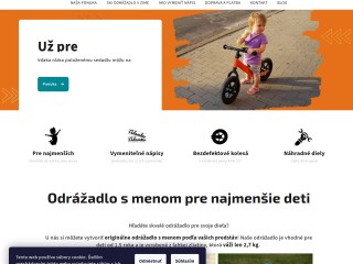 odrazadlosmenom.sk / odrážadlo s menom pre najmenšie deti