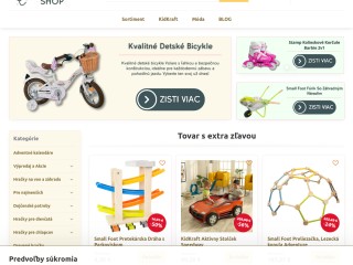 Detské hračky, bicykle, ihriská, kuchynky | Tanielashop.sk