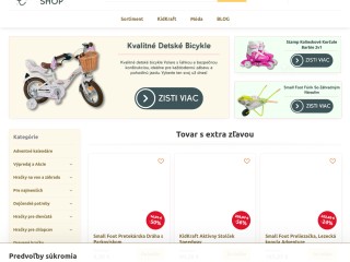 Detské hračky, bicykle, ihriská, kuchynky | Tanielashop.sk